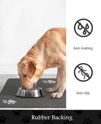 VIKAMA Cartoon Pet Diatomaceous Earth Mat Water-Absorbent Quick-Drying Non-Slip Mat Cat Litter Mat Cat Dining Mat Home Decor