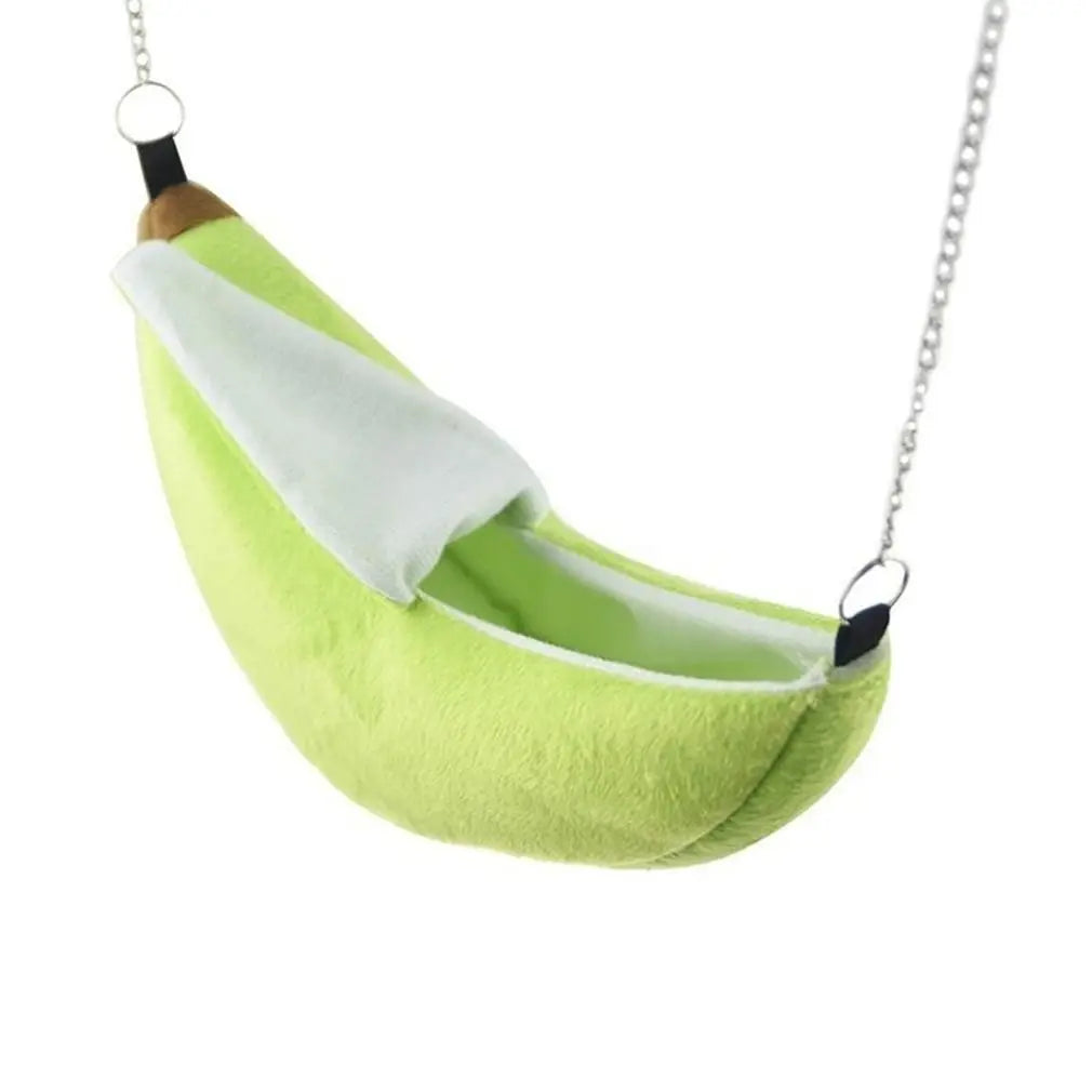 Banana Shape Hamster Hammock Rat Hanging Beds House Small Animal Cage Squirrel Guinea Pig Banana Style Plush
