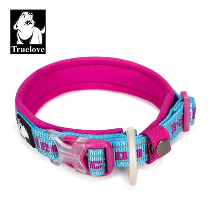 Truelove Pet Dog Collar Nylon  and Reflective Materials Widened and Comfortable Version Suitable for Dogs of All Sizes TLC50121
