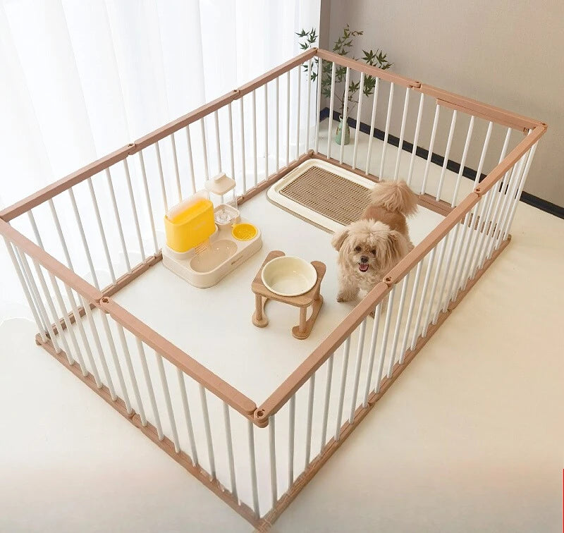 Dog Cage Strong and Durable Smooth Dogs Pets Indoor Fence Anti-rust Dog Fences Creative Design Easy Install Pet Product Supplies