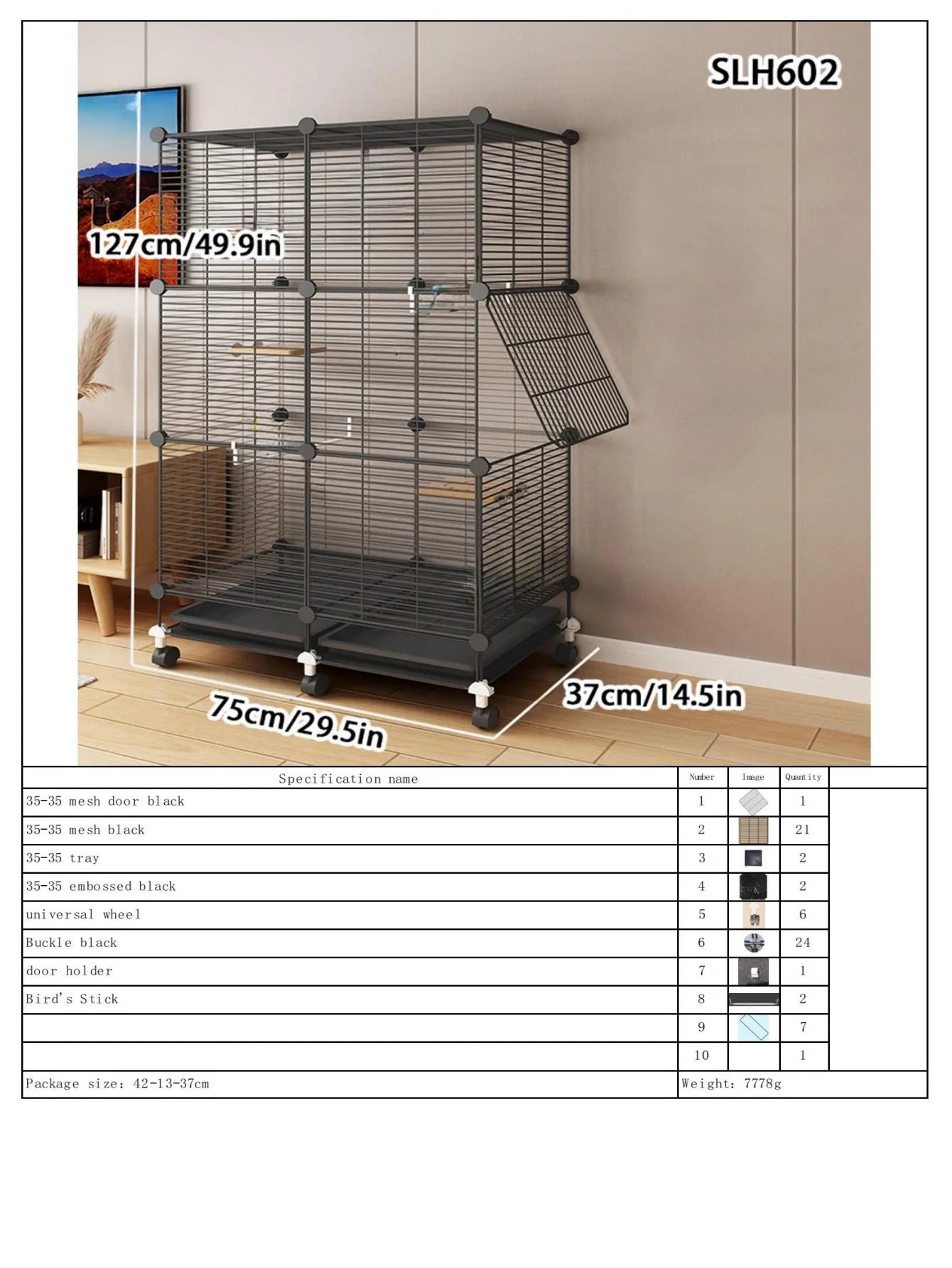 Large Bird Cage with Toilet Breeding Cage Suitable for Mynas, Budgerigars, Cockatiels, Finches, Thrushes, Multi-Layer Iron Bird Nest