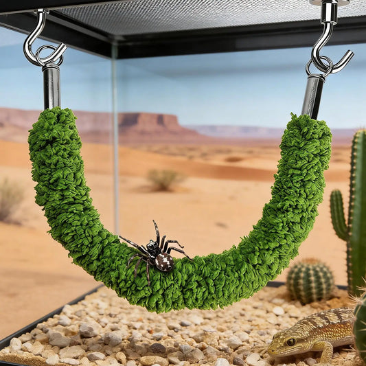 Jumping Spider Bridge Hermit Crab Climbing Enclosure Bridge Swings  Spider/Gecko Jumping stand Climbing ladder for Terrarium