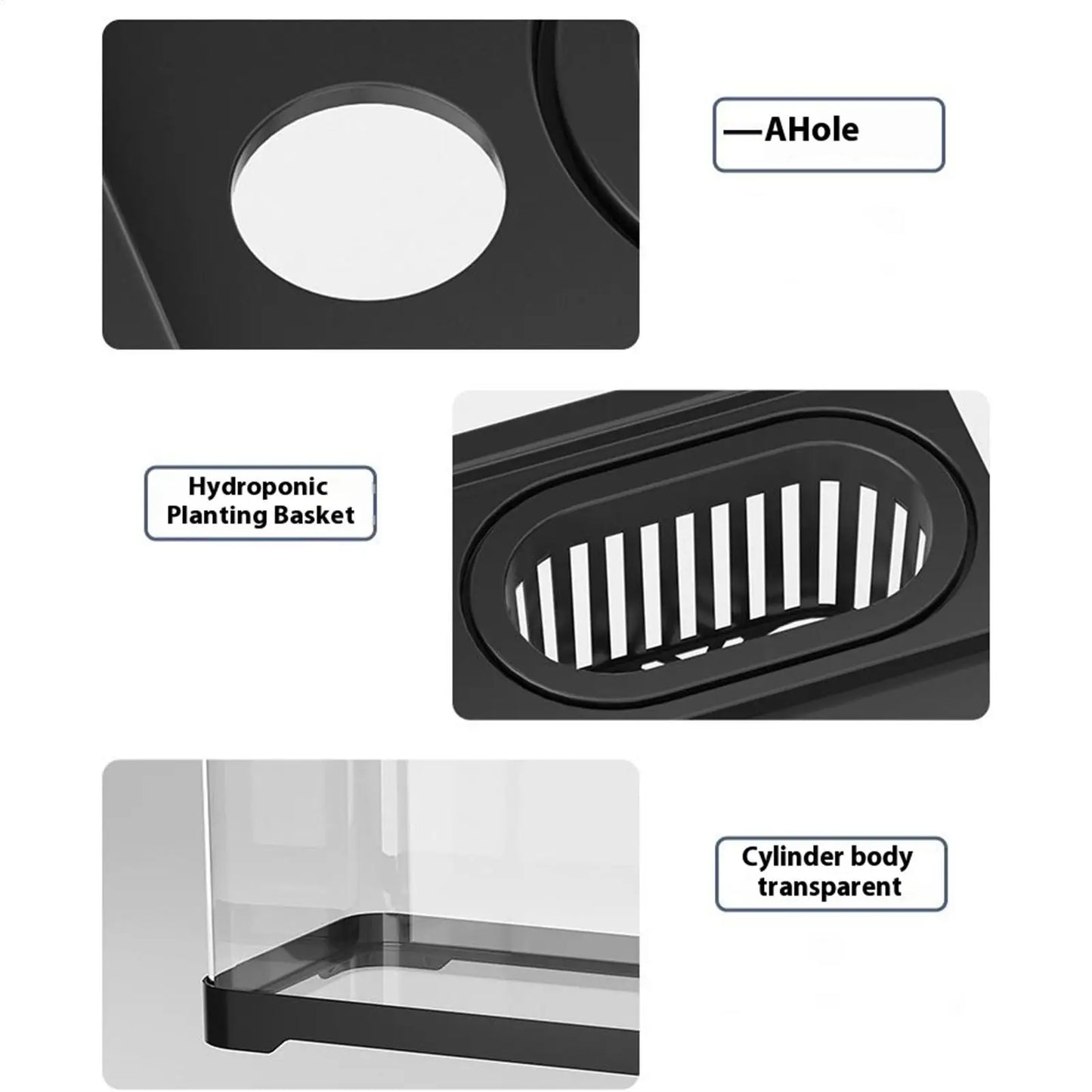 Small Fish Tank Kit LED Fish Tank Kit With Filtration System Underwater Landscape Decoration Compact Glass Aquarium Set For Den