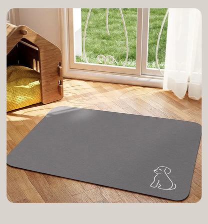 Diatomaceous mud pet mat Feeding mat for cats and dogs non-slip anti-spill easy to clean pet placemat absorbent quick drying mat