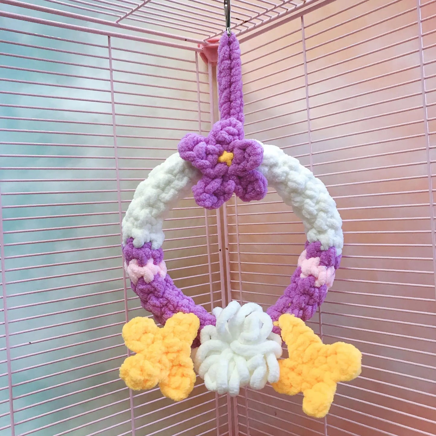 Sugar Glider Climbing Toy Set with Swing Ropes - Multi-Pet Cage Hanging Accessories for Squirrels/Hamsters/Chinchillas Decor