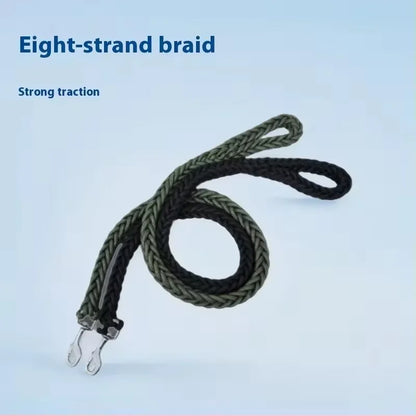 Heavy-Duty 8-Strand Nylon Braided Dog Leash Durable Handmade Pet Rope For Medium Large Dogs Walking Training Control Anti-Tear