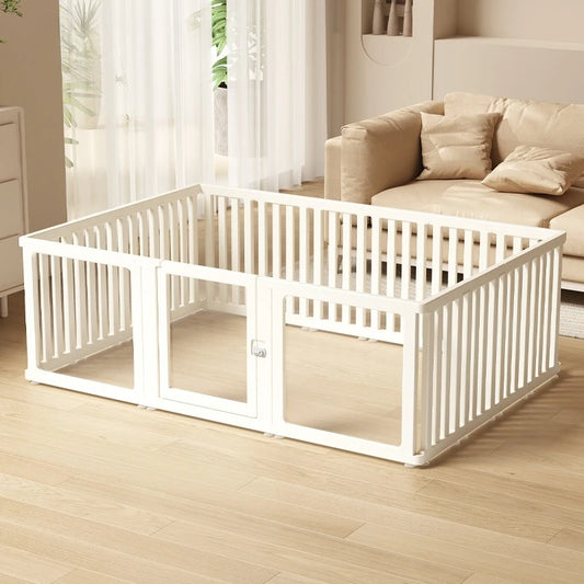 DIY Free Combination Pet Fence Fully Transparent Acrylic Small Dog Indoor Home Dog House Balcony Safety Fence Pet Furniture