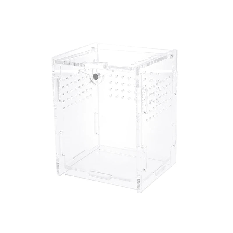 Terrarium Habitat Insect Spider Lizard Scorpion Feeding Cage Arboreal Enclosure Case Acrylic Transparent Reptile Breeding Box