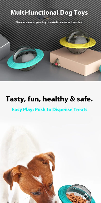 Durable Dog Food Feeder Interactive Toys Chew Proof Pet Dog Cat Toys Wobble Ball Food Feeder for Powerful Chewers Training
