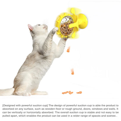cat treat wheel, interactive puzzle feeder,  food dispensing toy, fun cat games, indoor cat entertainment