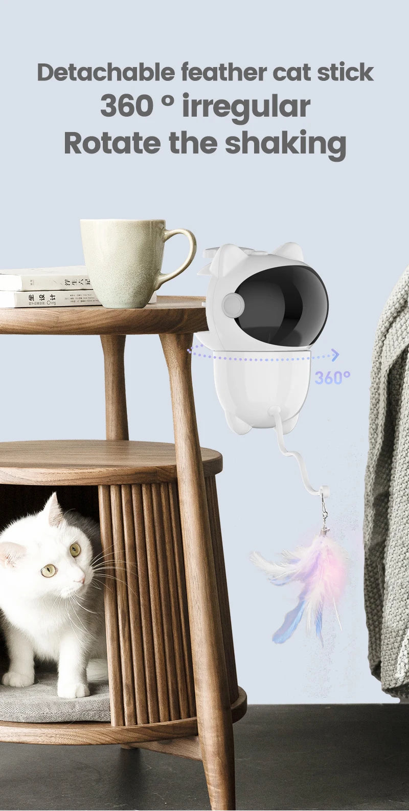 Infrared laser automatic cat teasing device, intelligent electric cat toy, self entertaining and relaxing pet toy