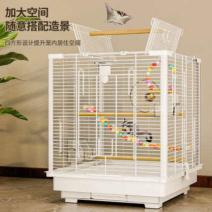 Large Sugar Glider Cage -Vertical Wire Rat & Flying Squirrel Habitat Anti-Splash Escape-Proof Design Easy Clean Luxury Enclosure