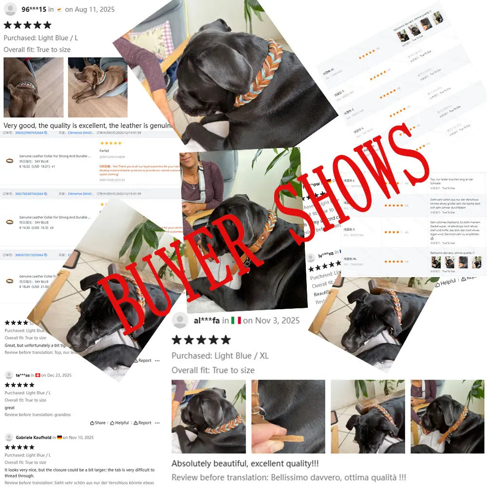 Genuine Leather Dog Leashes Multifunctional Hand-woven Crossbody And Waist Traction Rope Long And Short Nylon Round Lead Rope