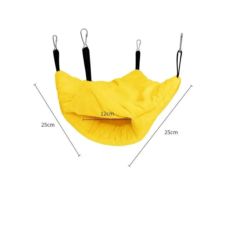 Pet Bird Parrot Hangable Cages Warm Hammock Hut Tent Warm Durable Wear-resistant Hanging Cave Sleeping Hatching Cage Decoration