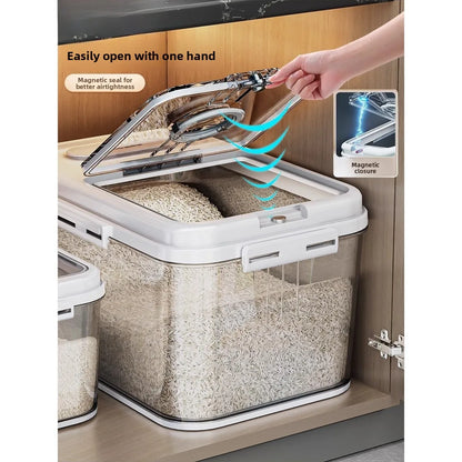 Large Capaci Sed Rice Storage Box Household Kitchen Storage Container for Rice And Flour Anti-Bug And Moisture Proof