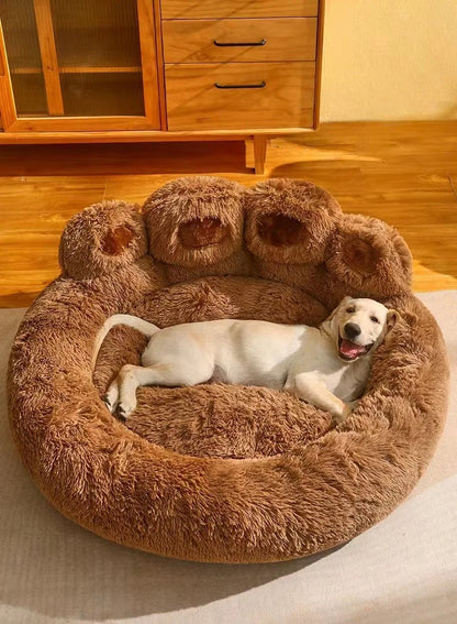 1Pcs Kennel Winter Warm Medium and Large Dog Corgi Golden Retriever Dog Bed Velvet Sofa Sleeping Mat Four Seasons Pet Products