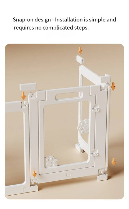 Dog enclosure Indoor panoramic transparent stitched isolation fence Visible pet cage Small dog safety cage Teddy Pomeranian