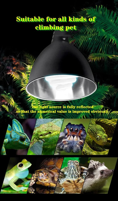 5.5 Inch Reptile Deep Dome Lampshade Snakes Lizards Geckos Terrariums Light Fixture Reptile Lamp Cap Optical Reflection Cover