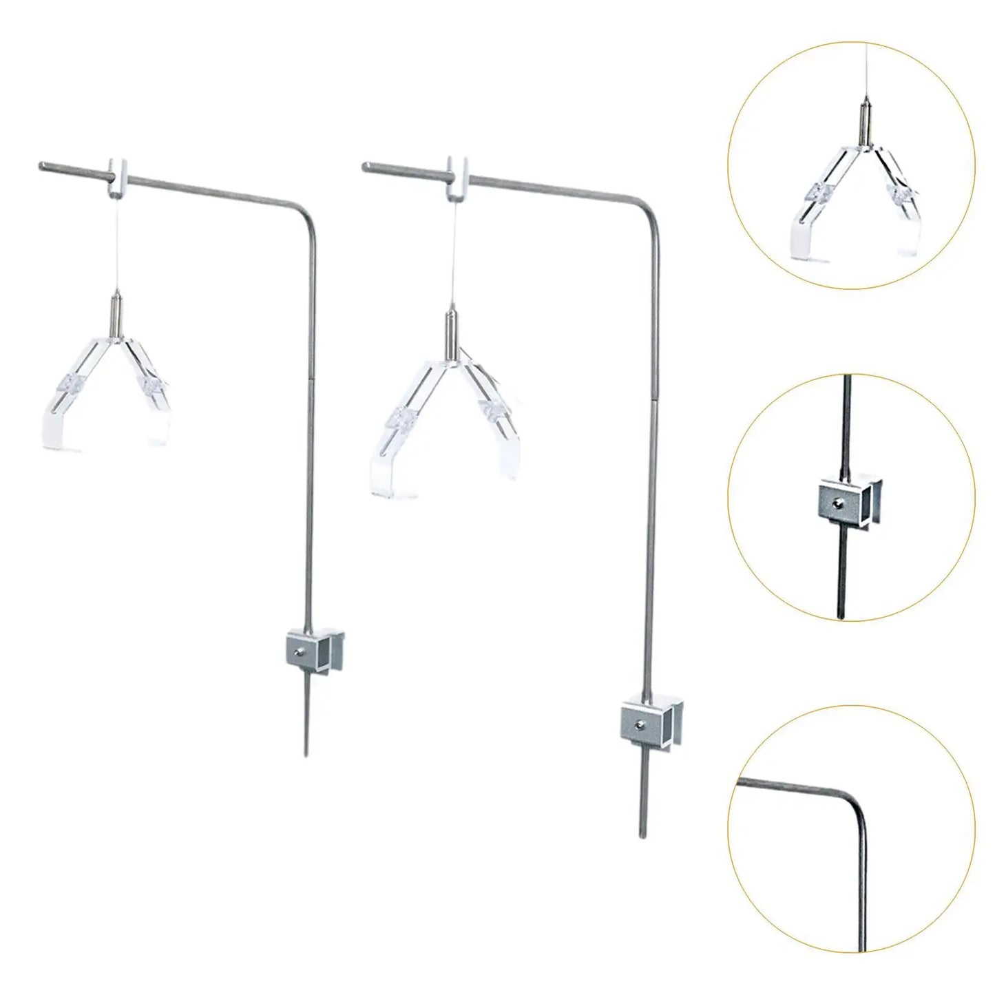 2Pcs Aquatic Plant Lighting Holder, Aquarium Light Bracket Mount for Marine Tanks, Fish, Aquatic Plants, Saltwater