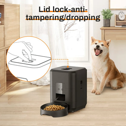 Home Pet Smart Automatic Pet Feeder Timed Quantitative Slow Food Dispenser for Cats Dogs Feeding Bowl