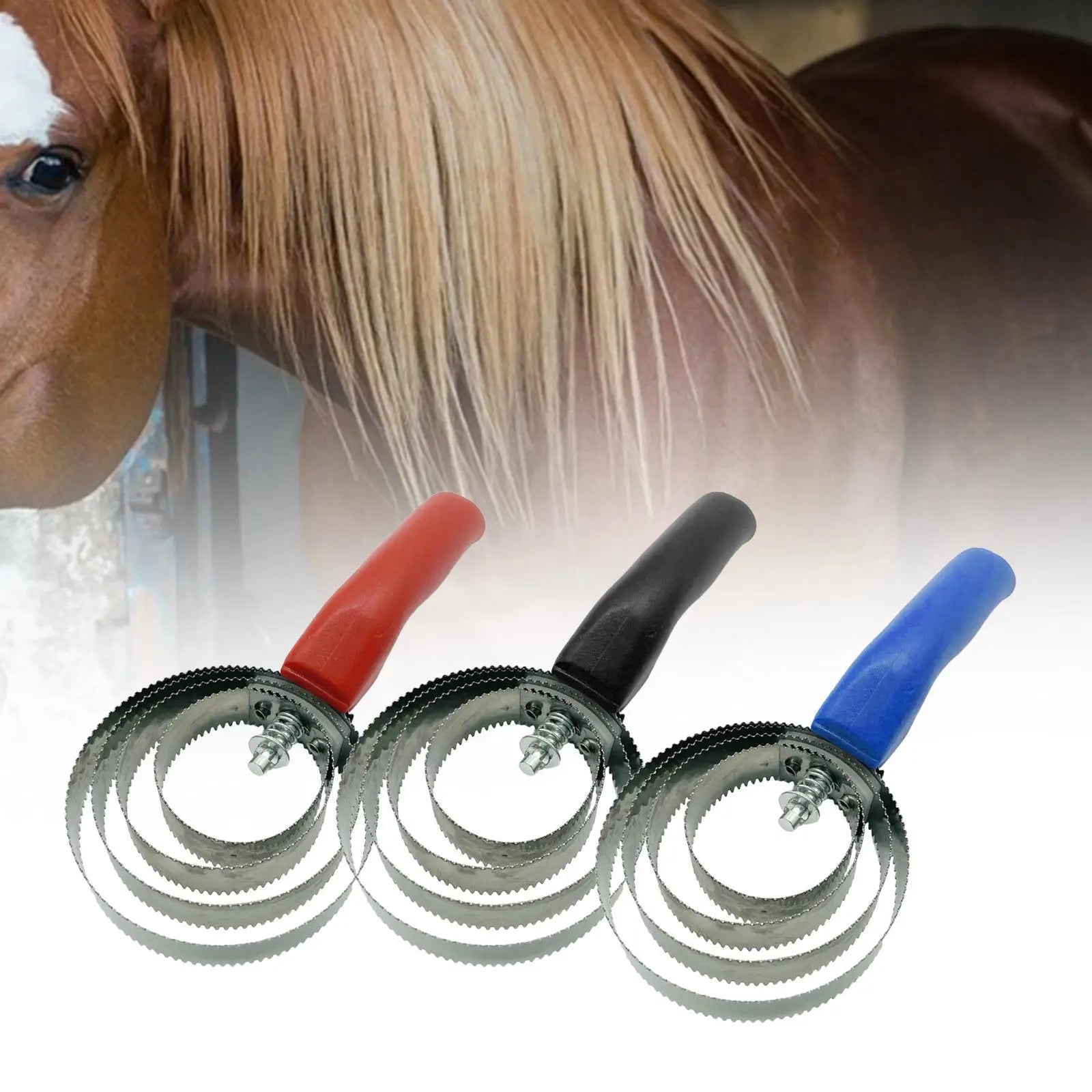 4 Rings Curry Comb Horse Grooming Supplies Stainless Steel for Dog Sheep Cow