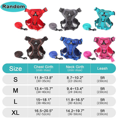 3pc Cat Harness Vest Adjustable Reflective Collars Cute Walking Lead Leash Set Harnesses Necklace For Small Dogs Cat Accessories