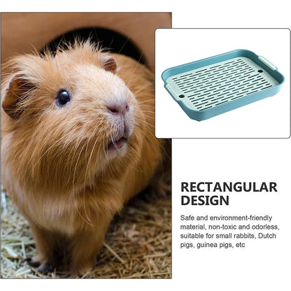 Rabbit Litter Box Pets Restroom Pet Toilet Tray Bunnies Corner Toilet Box Ferret Hamster Dragon Cat Guinea Pig Dutch Pigs