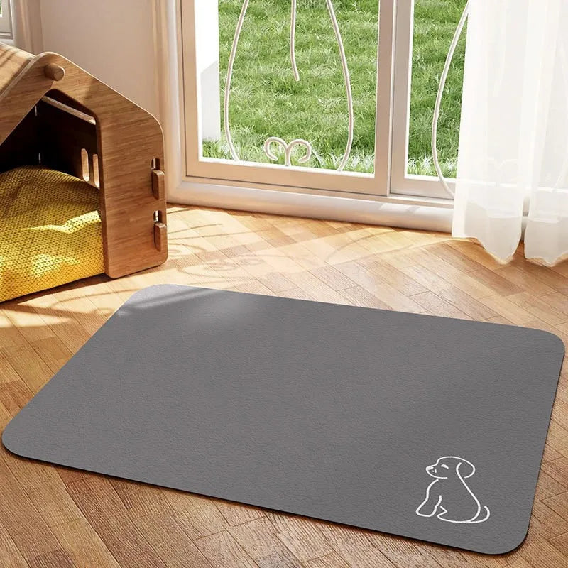 Diatomaceous mud pet mat Feeding mat for cats and dogs non-slip anti-spill easy to clean pet placemat absorbent quick drying mat