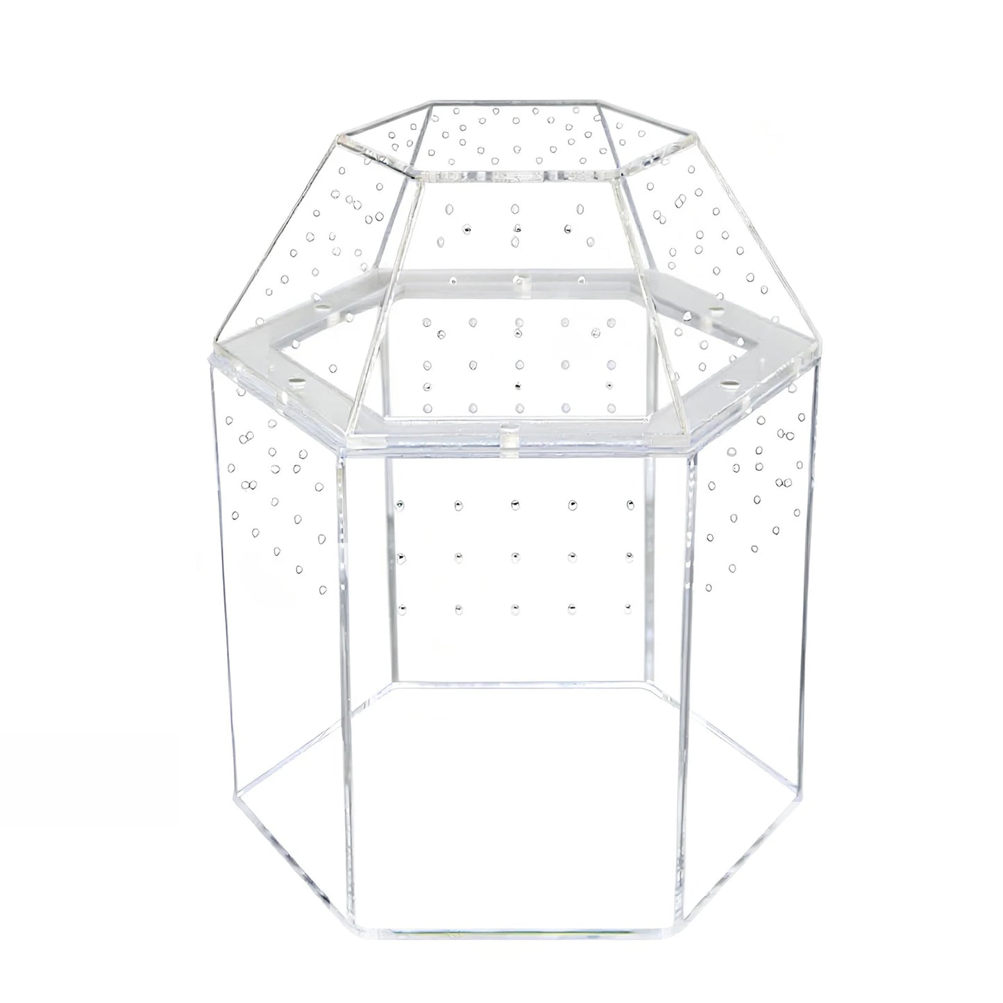 Jumping Spider Enclosure Acrylic Terrarium Habitat All-Side Ventilation Spider Tank for Spiders Tarantulas Snail Lizard Reptiles