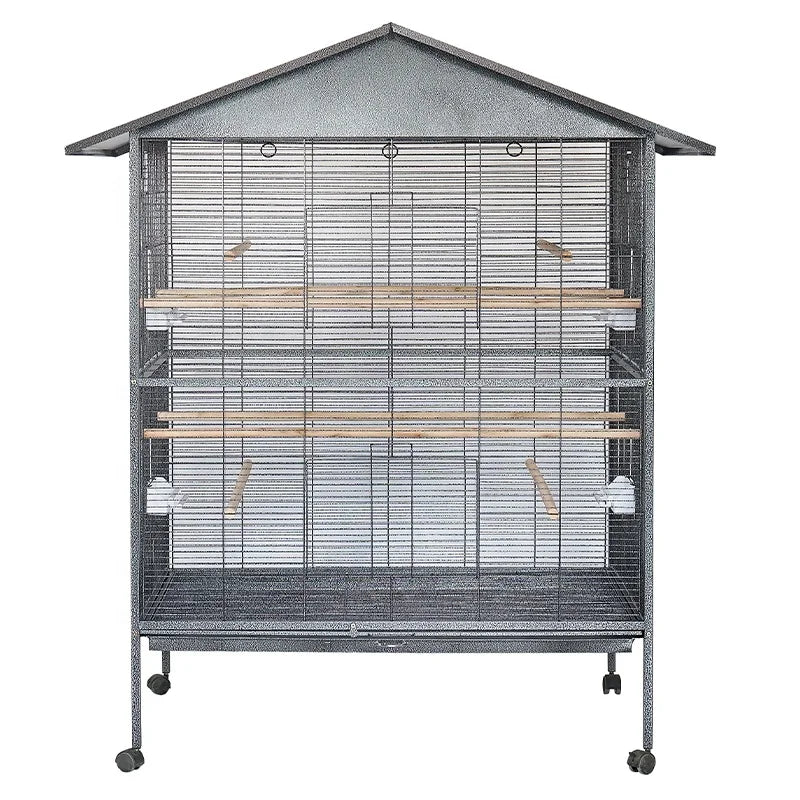 Wrought Iron Cages Breeder Accessories Acrylic Finches Hanging Stand Folding for Birds Decoration Wedding  Large Bird Cage