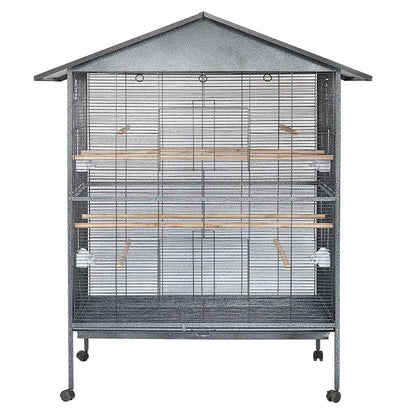 Wrought Iron Cages Breeder Accessories Acrylic Finches Hanging Stand Folding for Birds Decoration Wedding  Large Bird Cage