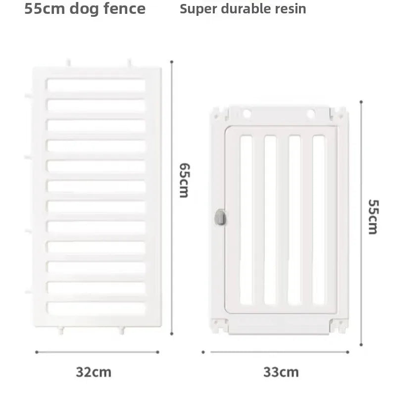 Indoor Outdoor Dog Enclosure Plastic Modular Pet Guardrail with Top Cage Pet Home Products Ventilation Accessories Dog Fences