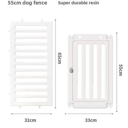 Indoor Outdoor Dog Enclosure Plastic Modular Pet Guardrail with Top Cage Pet Home Products Ventilation Accessories Dog Fences
