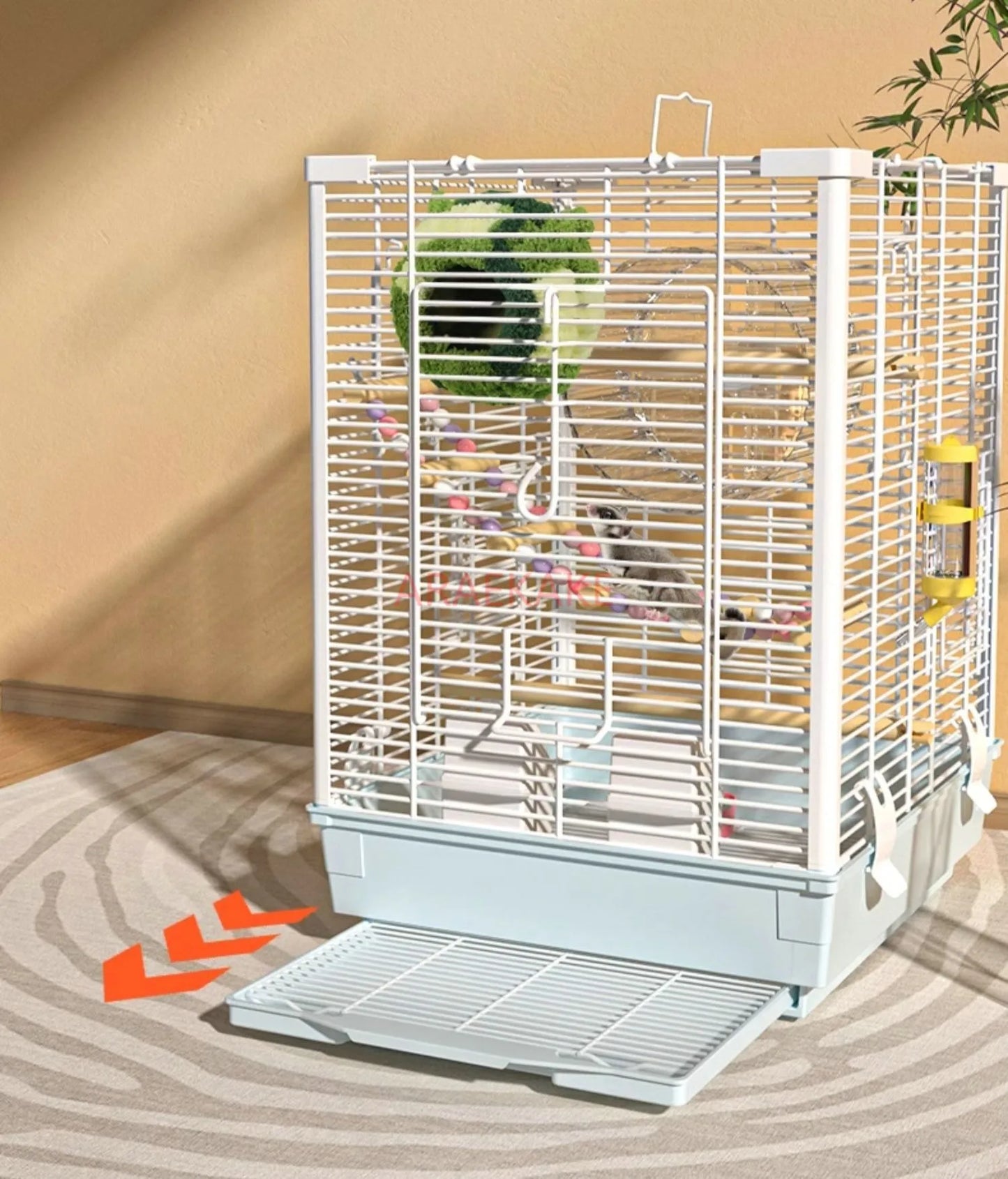 Honey bag glider breeding cage, special insulation and encryption cage for flying mice, flower branch rat wire cage, squirrel