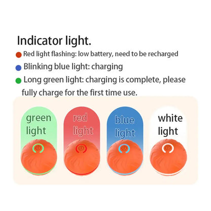 Rolling Ball Dog Toy Automatic Interactive Toy Pet Toy Ball USB Rechargeable Dog Chew Ball Pet Supplies For Backyard Park Garden