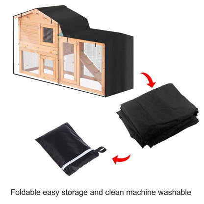 Rabbit Hutch Cover Dust Proof Moisture Resistant Cage Covers Pointed for TRIANGLE Crate Cover for Pets House Accessories