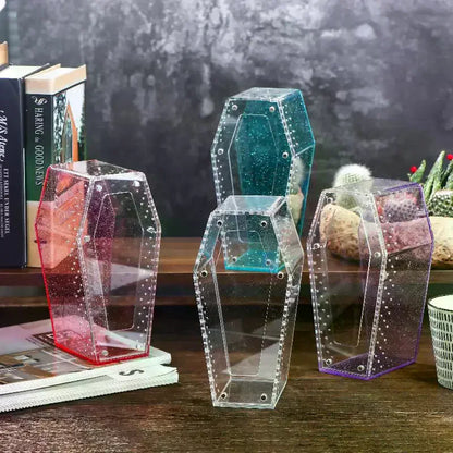 Acrylic Transparent Reptile Enclosure Insect Spider Lizard Feeding Cage Reptile Breeding Box Ventilation Arboreal Enclosure Case