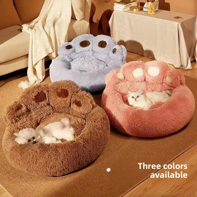 1Pcs Kennel Winter Warm Medium and Large Dog Corgi Golden Retriever Dog Bed Velvet Sofa Sleeping Mat Four Seasons Pet Products