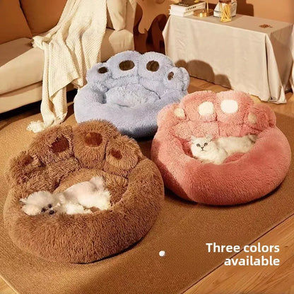 1Pcs Kennel Winter Warm Medium and Large Dog Corgi Golden Retriever Dog Bed Velvet Sofa Sleeping Mat Four Seasons Pet Products