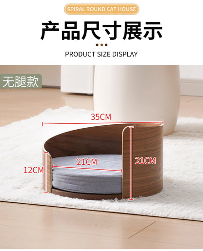 Solid wood pet nest, sofa cat t, dog bed can be dismantled and washed, small and medium-sized pets can sleep in cat bed in all