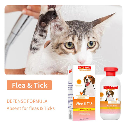 1pcs Premium Whitening Pet Grooming Shampoo - Cat Dog Universal Bath Shampoo With Lasting Fragrance And Clean Formula