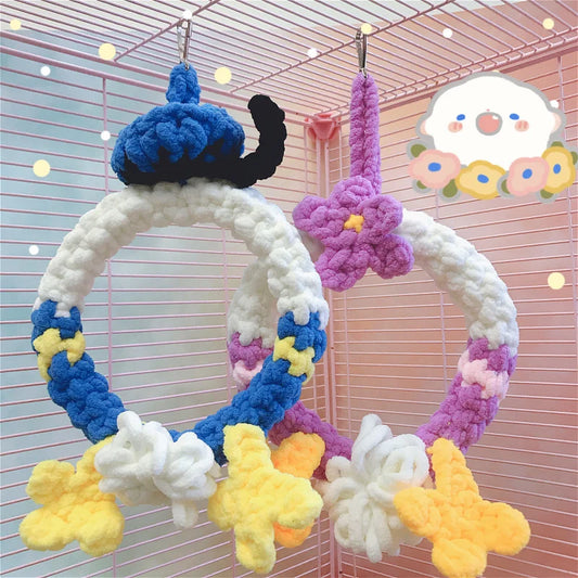 Sugar Glider Climbing Toy Set with Swing Ropes - Multi-Pet Cage Hanging Accessories for Squirrels/Hamsters/Chinchillas Decor