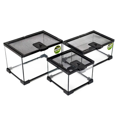 Reptile Terrariums Glass Landscaping Ecological Tank Amphibious Habitat Breeding Box Lizard Turtle Transparent Display Tanks
