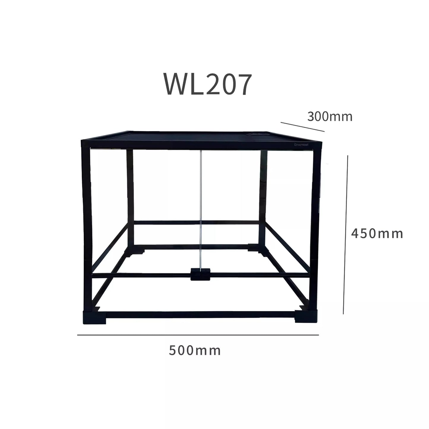 Glass Climbing Pet Rainforest Breeding Tank for Snake Python Tortoise and Lizard,Ecological Landscape Terrarium for Arboreal