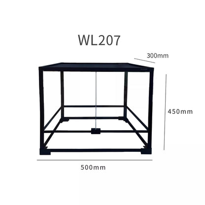 Glass Climbing Pet Rainforest Breeding Tank for Snake Python Tortoise and Lizard,Ecological Landscape Terrarium for Arboreal