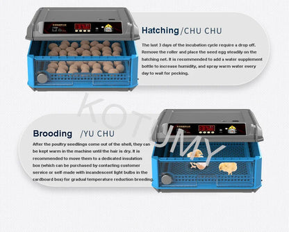 Incubator, Chicken Automatic Intelligent Small Incubator, Chicken Duck Goose Household Incubator, Mini Water Bed Incubator