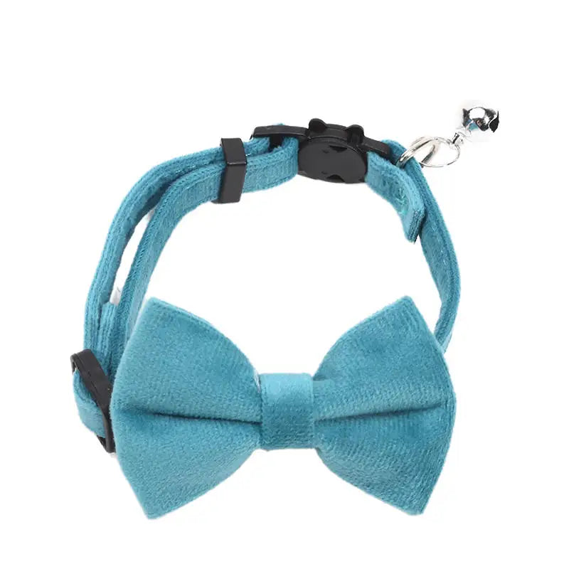 Pet Collars New Pet Bow Bell Collars Cute Cat Collars Pet Supplies Multicolor Adjustable Pets Dressing Tool Pets Accessories