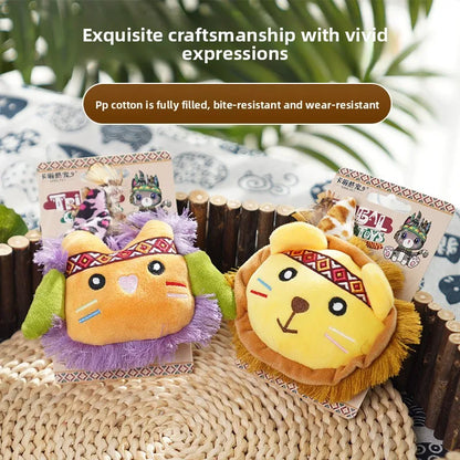 Cat Toys with Catnip, Plush Fringe Feather Toys for Boredom Relief, Chewing & Teething, Interactive Kitten Toys