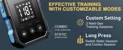 ABBIDOT T70 Dog Training Collar 2 in 1 Strap With E-clicker Electric Shock 4100ft 1250m Waterproof 118 Levels 2025 New Version