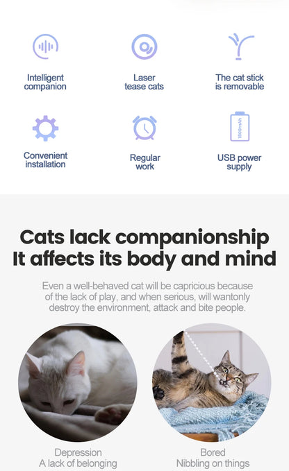 Infrared laser automatic cat teasing device, intelligent electric cat toy, self entertaining and relaxing pet toy